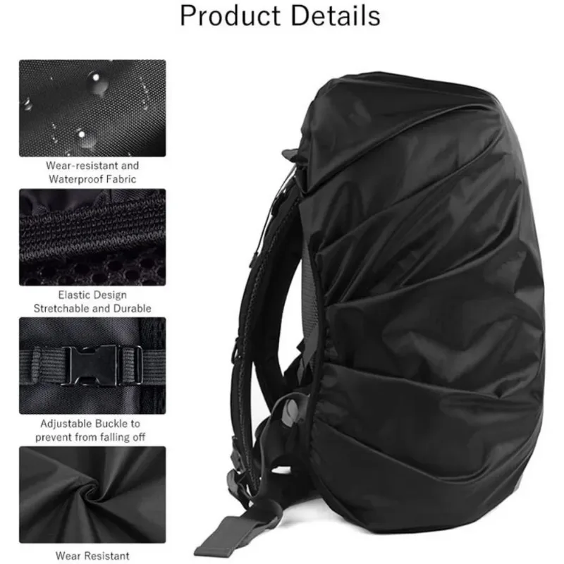 Reflektierende Wasserdichte Rucksack Regen Abdeckung Outdoor Sport – Bild 4