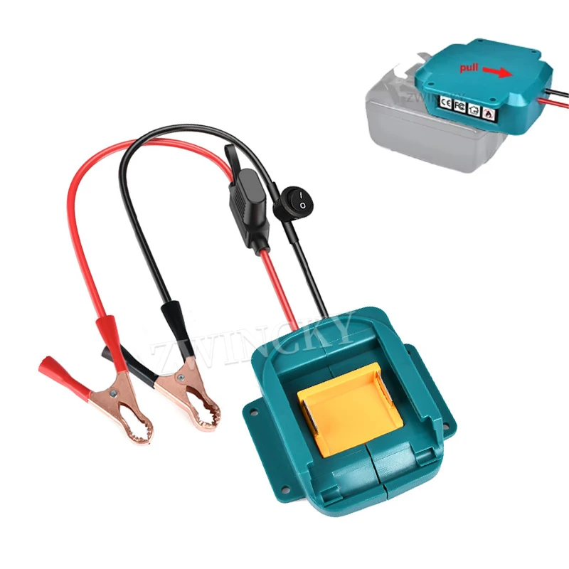 Zündstartgerät für Makita 18V Akku BL1830 BL1840 BL1850 BL1860 Auto-Starthilfekabel mit Sicherungsschalter