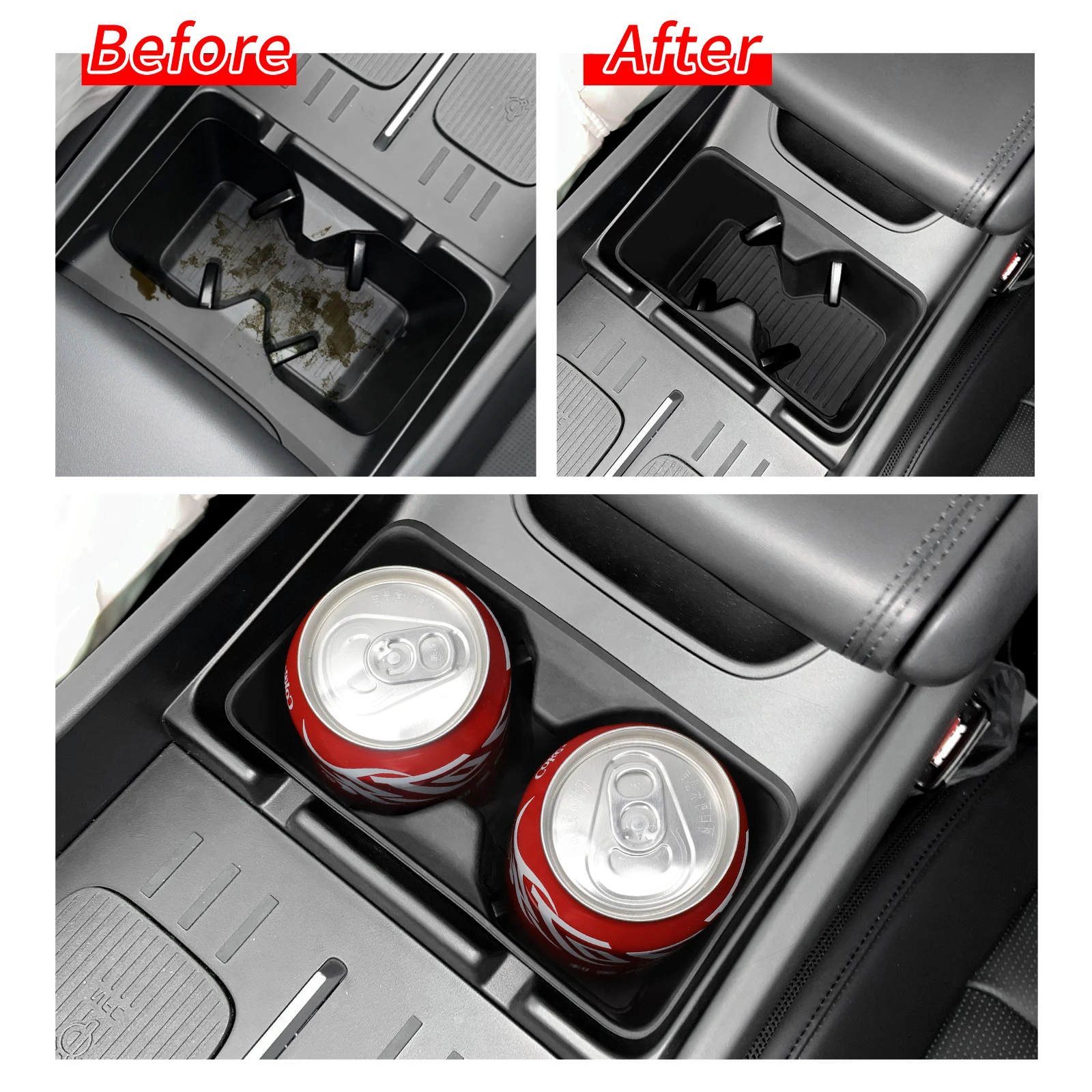 LUCKEASY für Hyundai Santa Fe 2024 Auto Getränkehalter Mittelkonsole – Bild 3