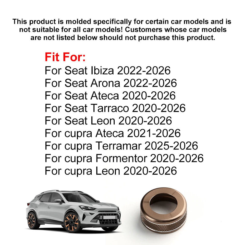 Auto Rückspiegel Fenster Metall Knopf Für Seat – Bild 2