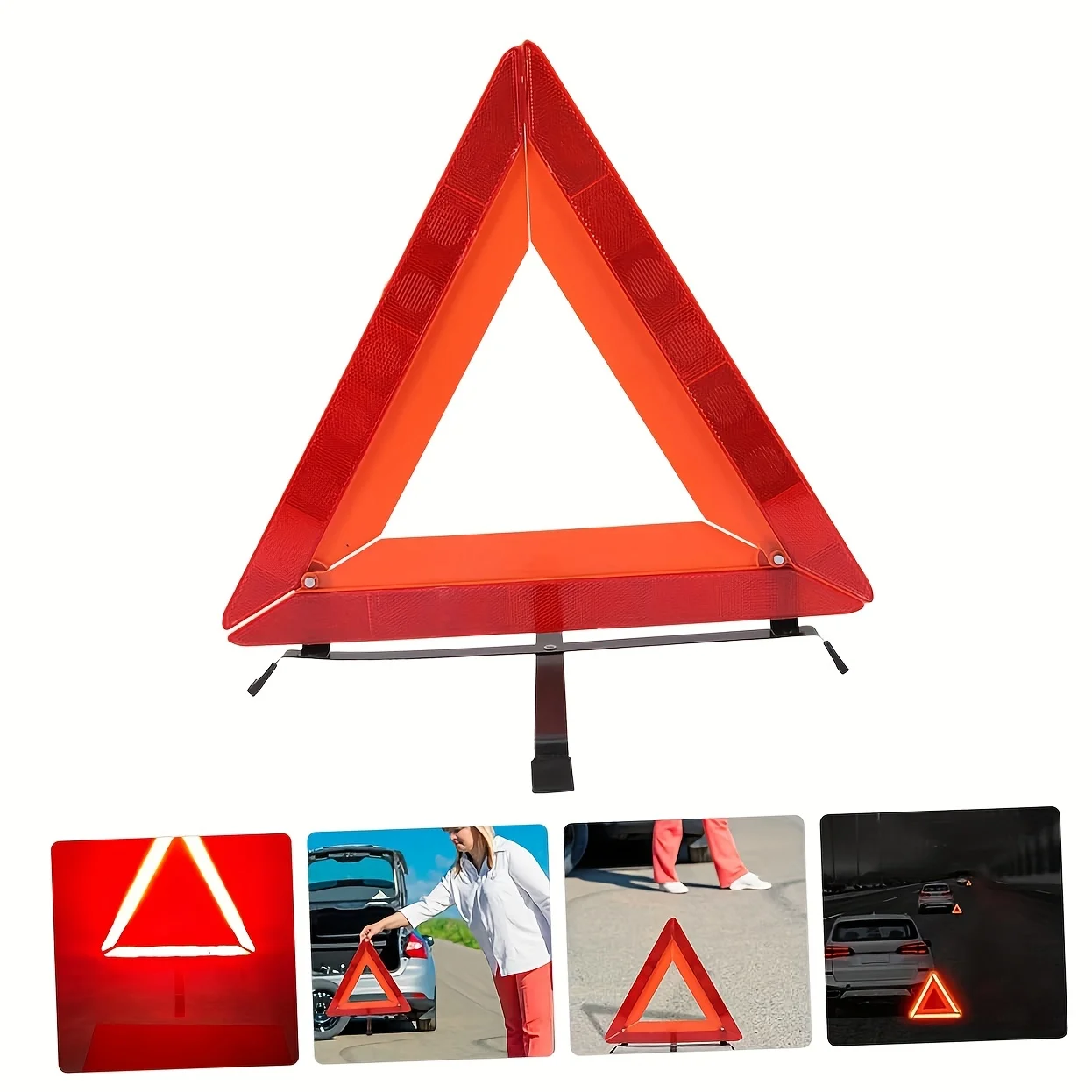 Sicherheits warn dreiecke Auto Notfall Kit Stativ Auto Flagge reflektierende Stoppschild Kunststoff Dreieck