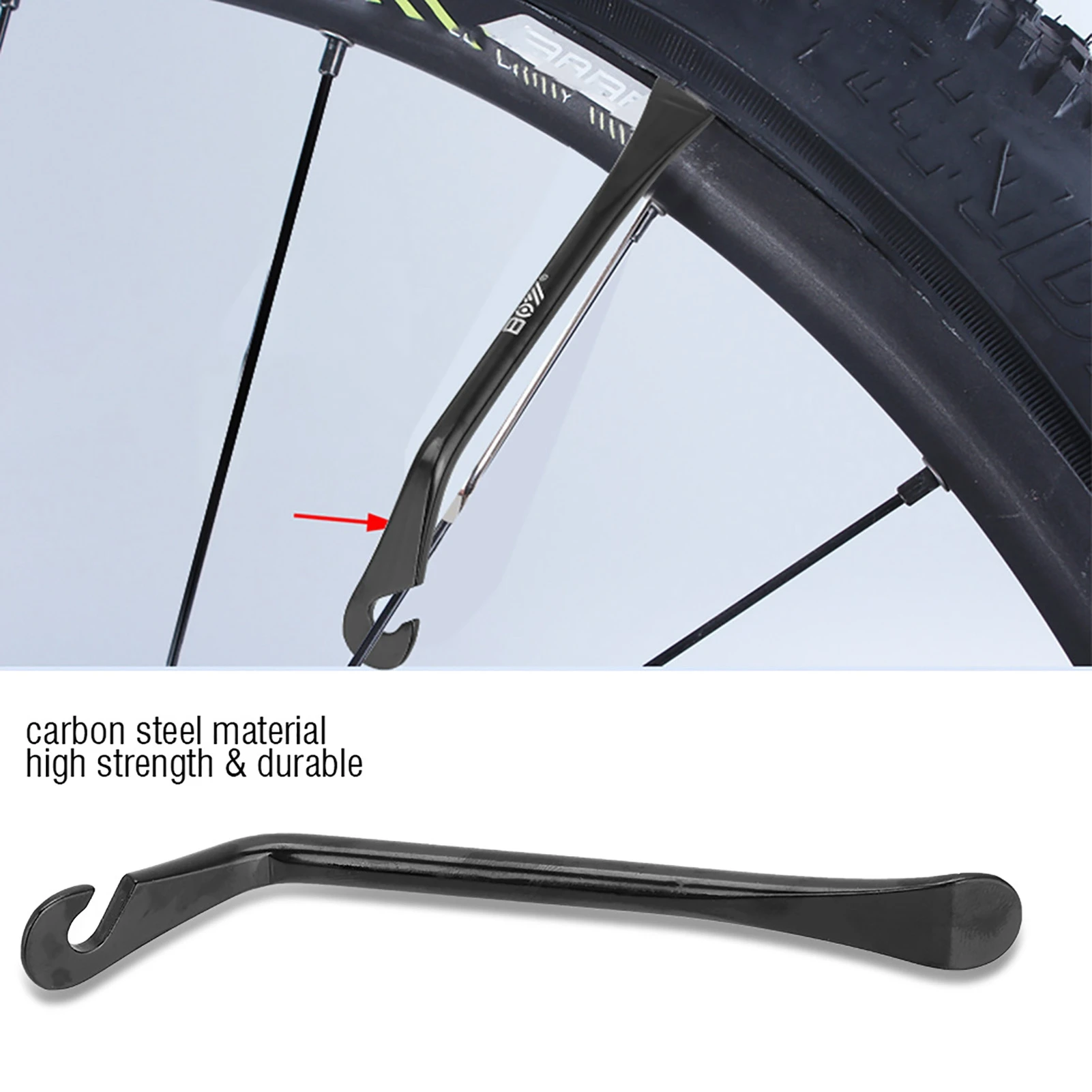 Fahrrad Reifen hebel Edelstahl Mountain Road Fahrrad Radent (3 Stück) – Bild 2