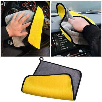 Auto Waschen Mikrofaser Handtuch Auto Reinigung Trocknen Tuch Säumen Super Saugfähigen Universal für Alle