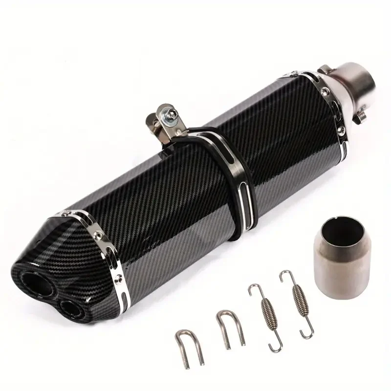 51 mm Universal Motorrad Auspuff Schalldämpfer Edelstahlrohr – Bild 6