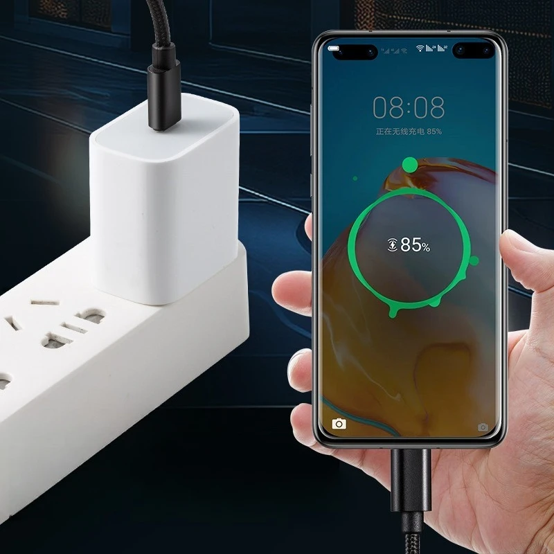60W Schnellladegerät Typ C auf Typ C 1M 2M 3M Kabel PD – Bild 4