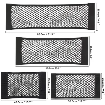 Auto Zurück Hinten Mesh Stamm Sitz Elastische String Net Universal Lagerung Tasche Käfig Auto Organizer Sitz