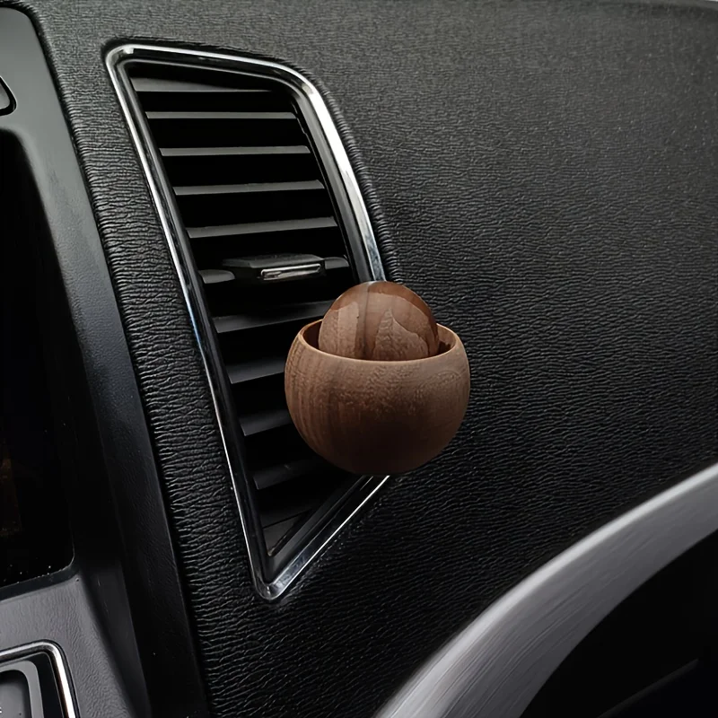 Auto & Heim Ätherisches Öl Diffusor - Aus Holz Mini Niedlicher – Bild 3