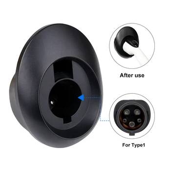 EV-Ladegerät Typ 2/Typ 1-Steckerhalter Ladekabel Stecker Wandmontierter Wallbox-Ständer