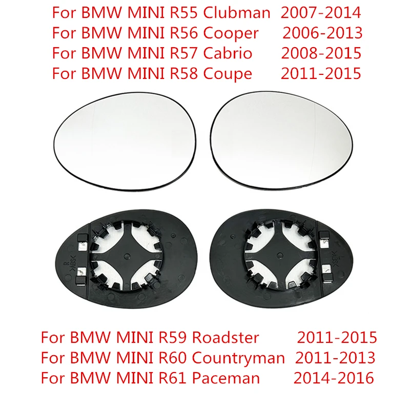 Seitenspiegelglas für BMW MINI R55 Clubman R56 Cooper R57 Cabrio R58 Coupe R59 Roadster R60 Countryman R61