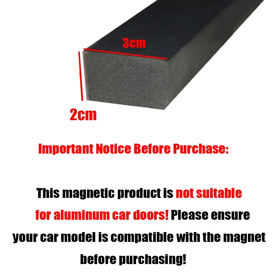 30 oder 50cm Magnetischer Autotür-Kantenschutzstreifen – Bild 3