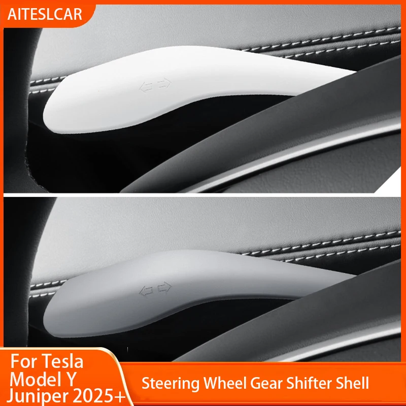 Tesla Modell Y Juniper 2025, Getriebe Shift Abdeckung Lenkhebel Griff Schutz Shifter Shell Schaltknauf