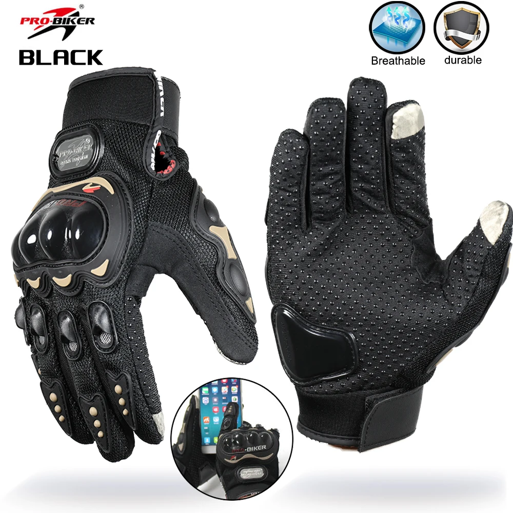 Knight Motorrad-Rennhandschuhe, Motocross-Motorrad-Fahrradhandschuhe mit Schutzausrüstung für Honda Kawasaki