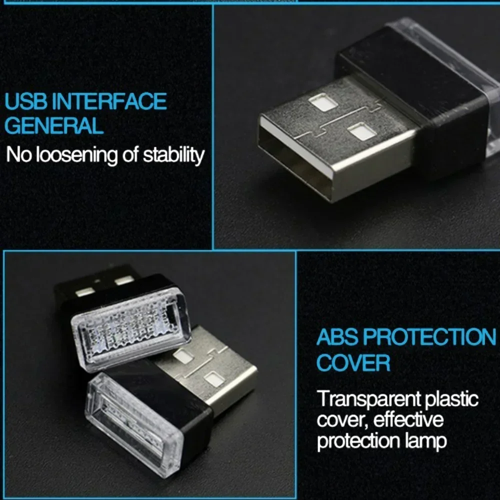 USB Auto Umgebungs LED Licht Tragbare Nacht Dekor Multi-verwenden – Bild 4