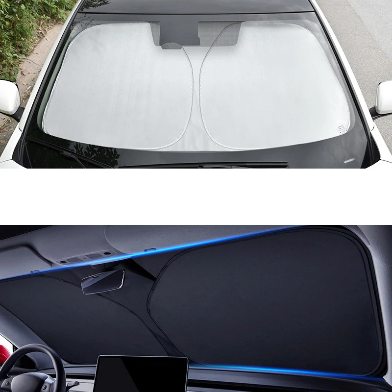 Auto Frontscheiben-Sonnenschutz Sommer UV-Schutz Sonnenschirm – Bild 2