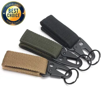 Karabiner Hochfester Nylon-Schlüsselhaken MOLLE Gurtband Schnalle Hängesystem Gürtelschnalle Hängendes