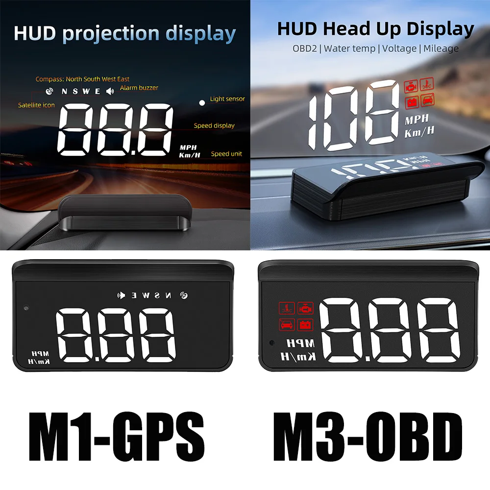 M3 OBD2 M1 GPS HUD Head-Up Display obd2 Computer Auto Geschwindigkeit Projektor Auto On-Board Computer