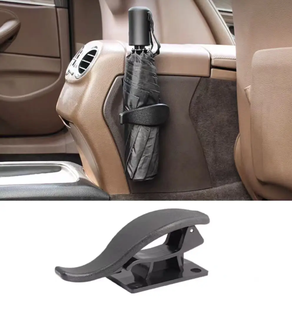 Auto-Rücksitzhaken, Multifunktionaler Kofferraum-Regenschirmhalter, Universeller Auto-Regenschirm-Organizer