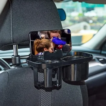 Auto Kopfstütze Getränke halter Auto Rücksitz Snack Tablett Doppel becher halter Auto halter Sitz lehne