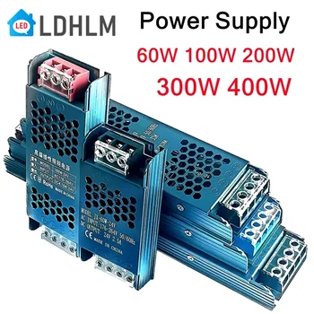 Ultradünner Beleuchtungstransformator DC12V/24V Netzteiladapter 5A 12A LED-Streifen-Schaltertreiber Lampe 60W
