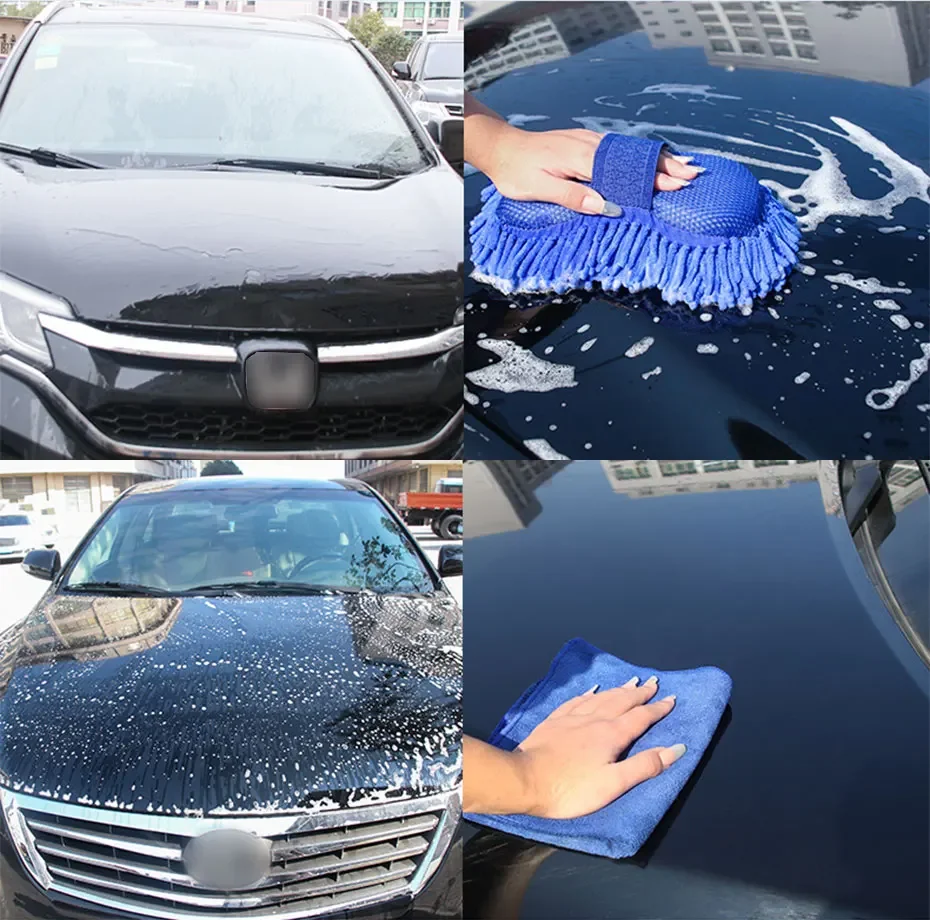 Auto Waschen Schwamm Pinsel Weiche Chenille Mikrofaser Waschen Pinsel – Bild 4