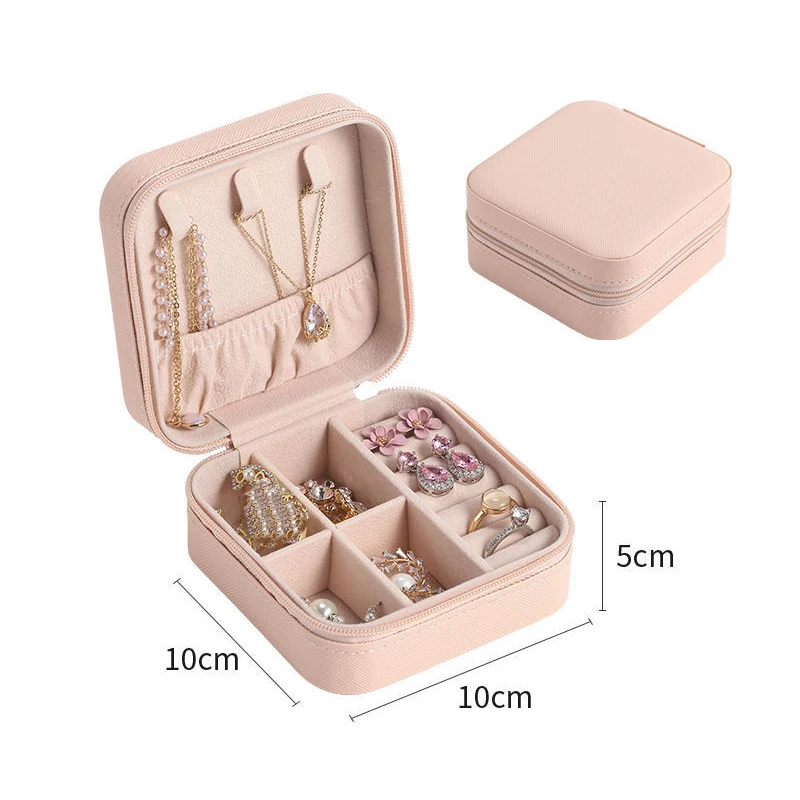 Tragbare Schmuck-Aufbewahrungsbox, 2023, neue High-End-Exquisite, große Kapazität, Reise-Schmuck-Tasche