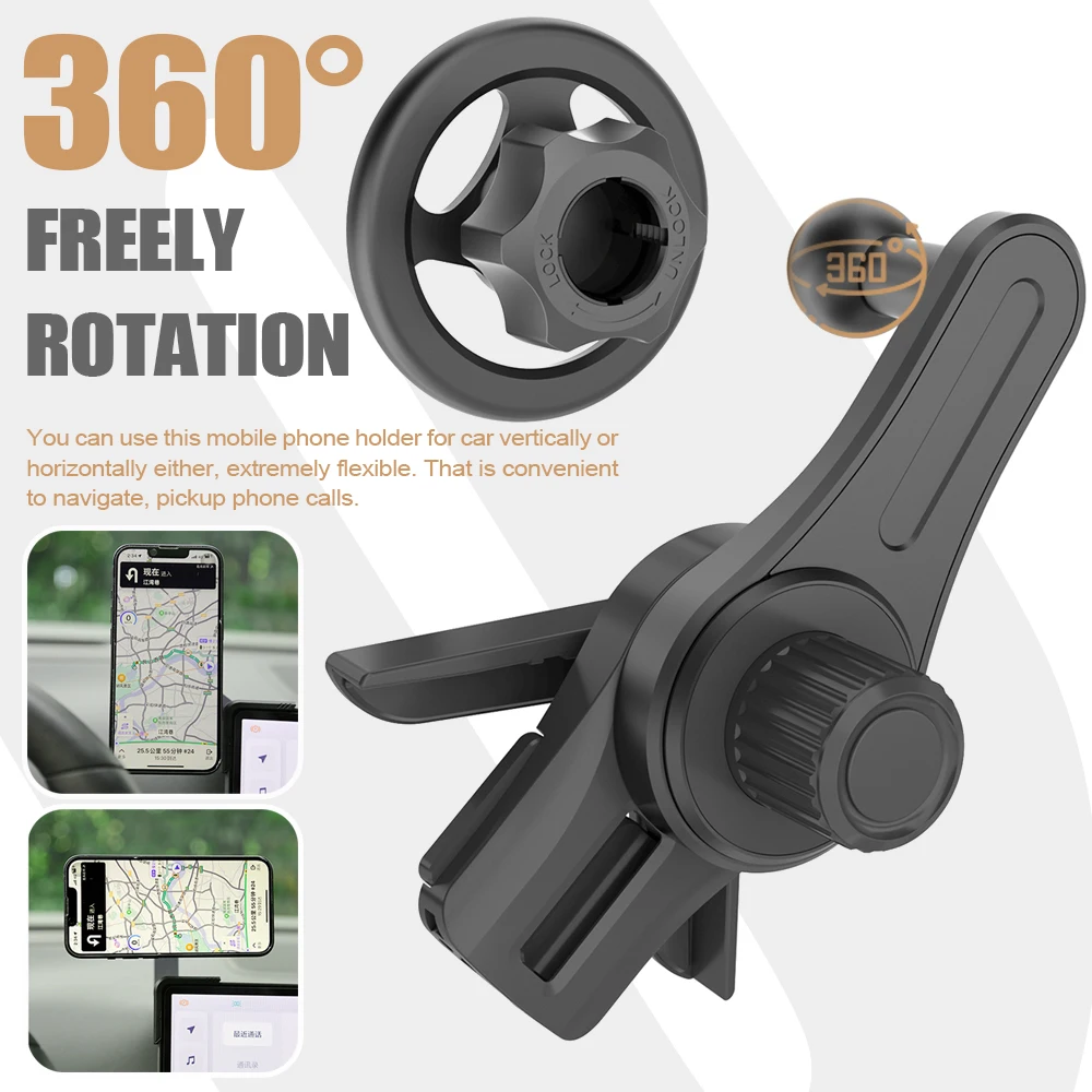 Auto-montierter Bildschirm, magnetischer Handyhalter, 360-Grad-freie – Bild 3