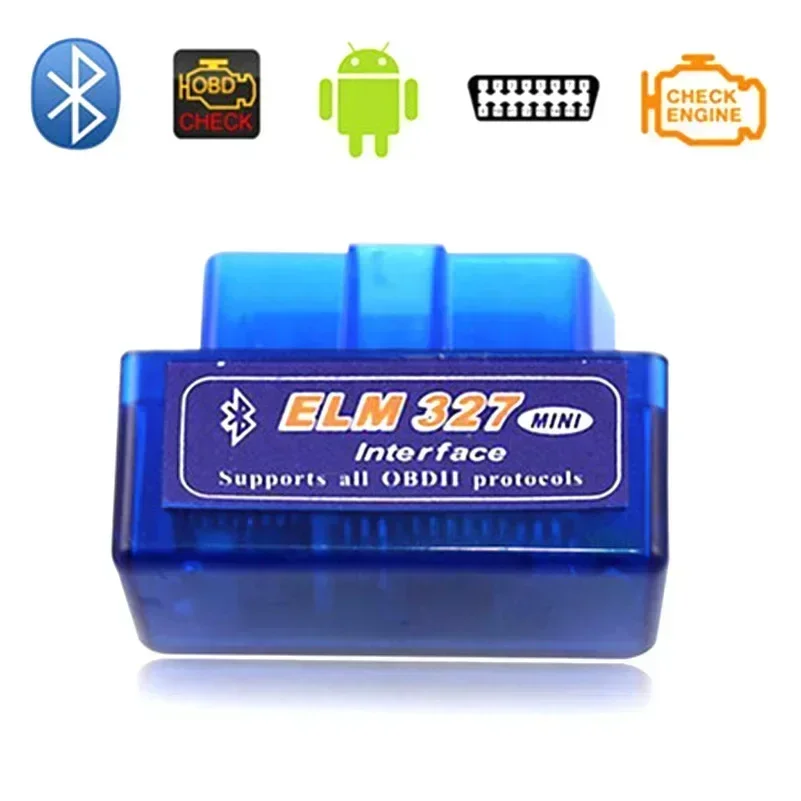 Super Mini Elm327 Bluetooth-kompatible Schnitts telle v5.0 obd2 ii Auto diagnose tool Ulme 2,1 Arbeit