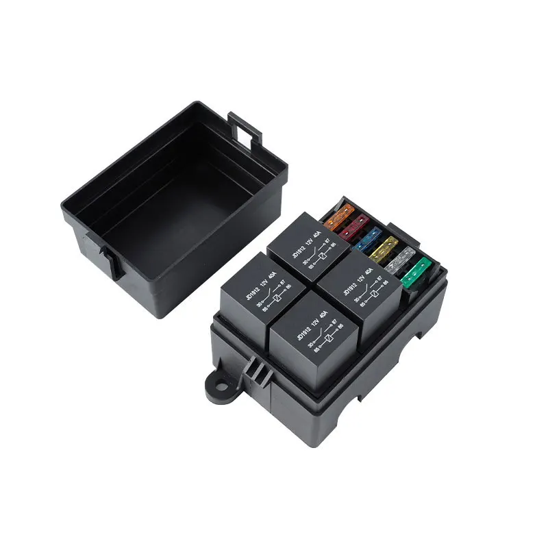 12V/24V 40A 4/5-Pin 6-Wege-Sicherungsrelaisbox, 4-Relais-Halter – Bild 3
