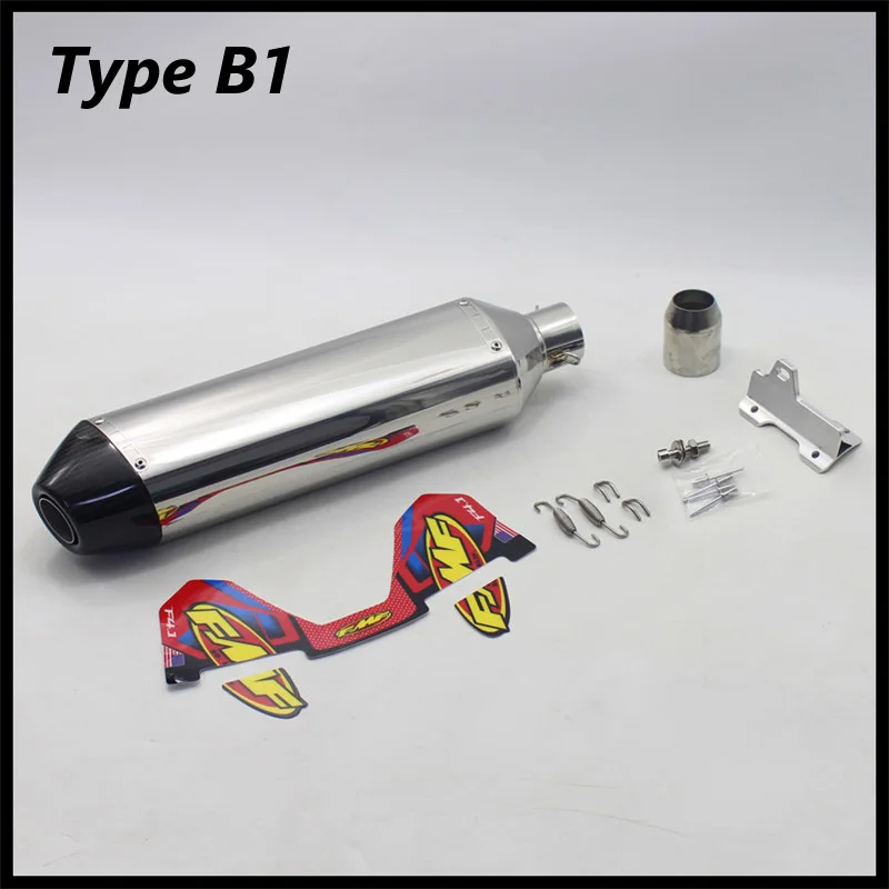 Länge 470mm Einlass 51mm Motorrad-Auspuffrohr FMF 4T Schalldämpfer – Bild 5