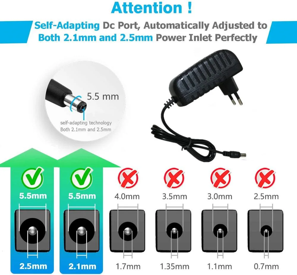 AC 110-240V DC 12V 1A 2A 3A 4A 5A 6A 8A Universal Power Adapter – Bild 2