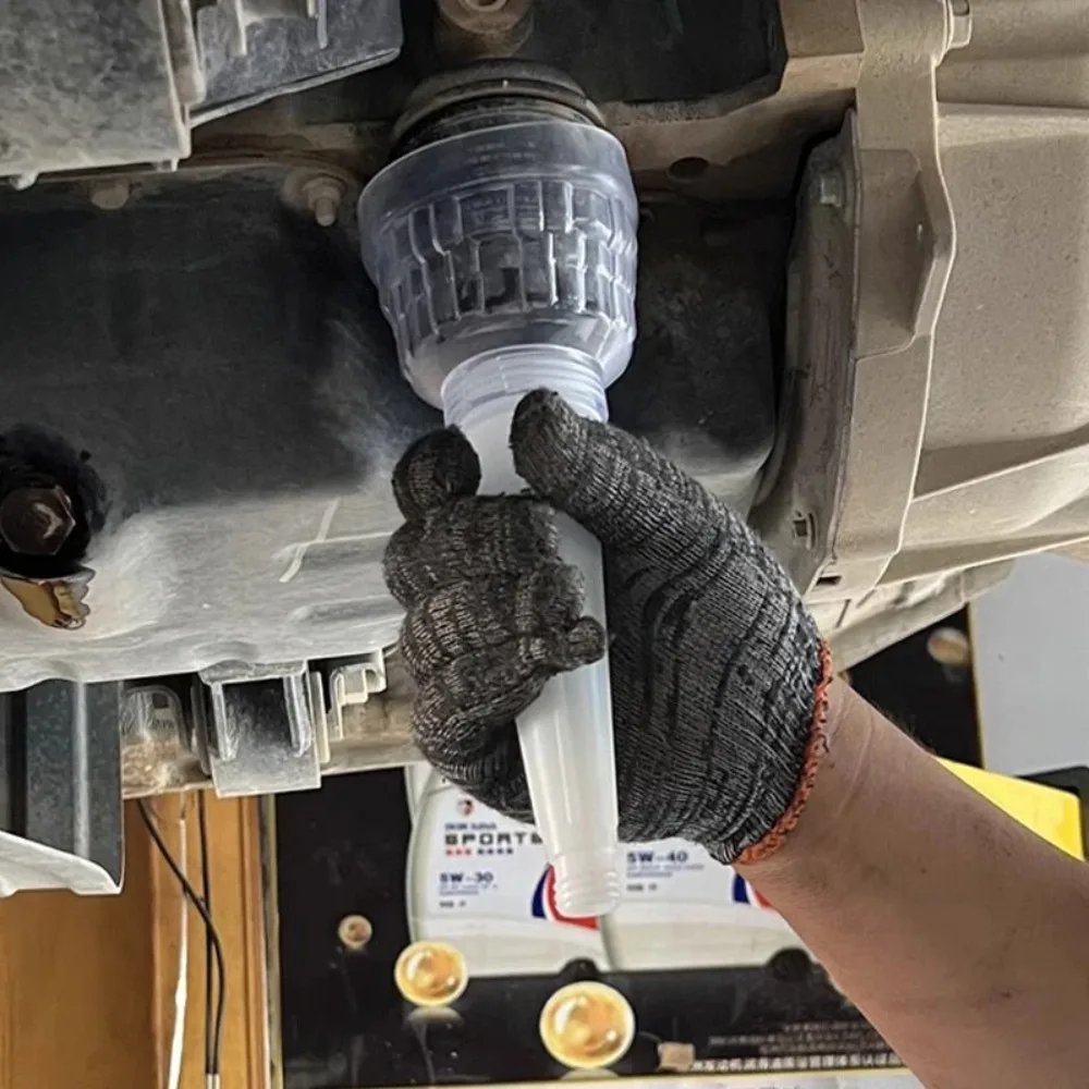 Universal Trichter Filter Anti-verbrühungen Auto Öl Filter Entfernung – Bild 2