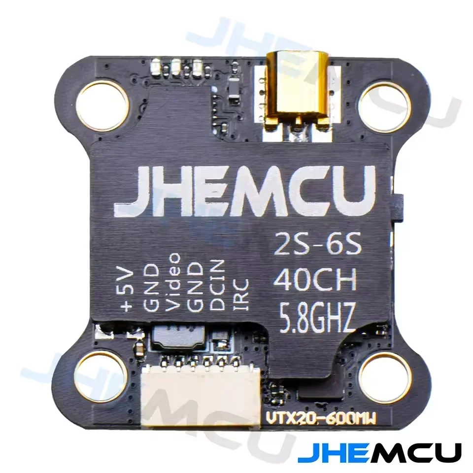 JHEMCU VTX20-600 5.8G 40CH VTX 25-600mW Umschaltbarer Pit-Modus 7-26V – Bild 3