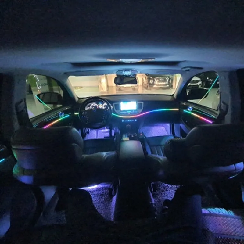 Universal Symphony Auto LED Umgebungslicht 64 RGB Farbe Auto Innenraum – Bild 5