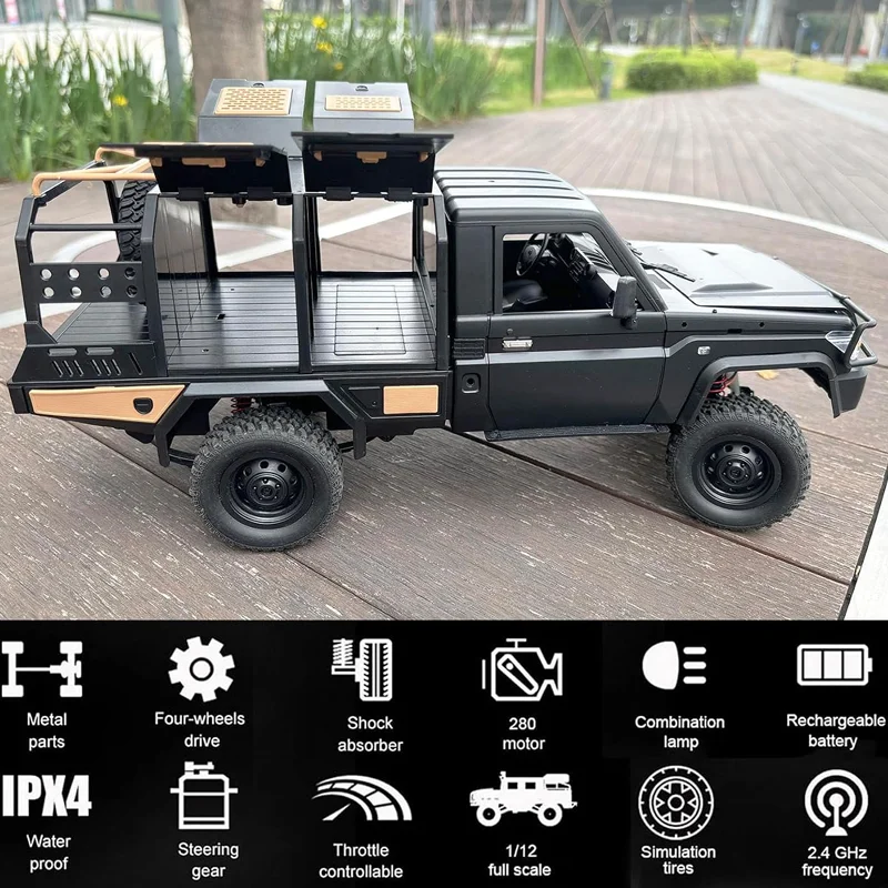 1:12 MN Modell MN82S RC Offroad-Truck 2.4G RTR-Version 4WD All-Terrain – Bild 2