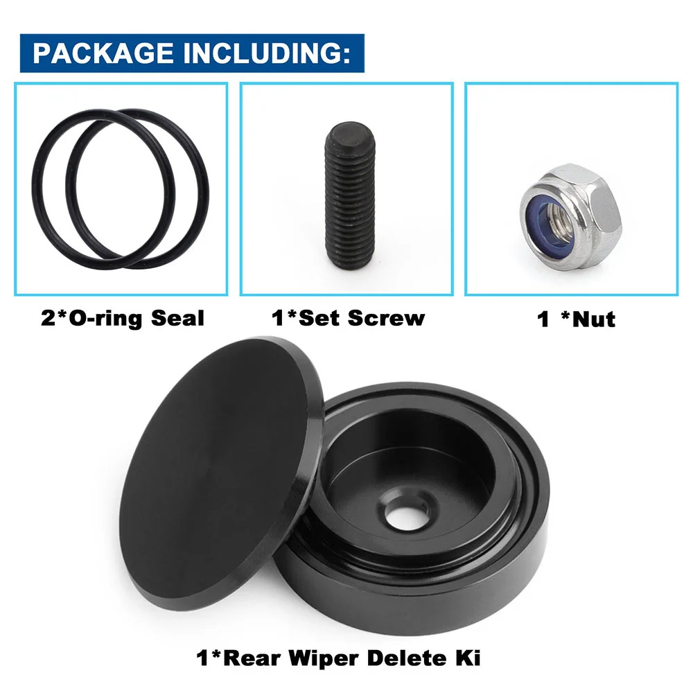 Auto Heck wischer löschen Kit Stecker Kappe O-Ring Aluminium legierung Universal für Honda Civic si Sir Mazda