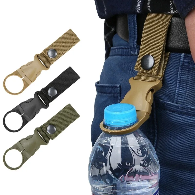 Gurtband Wasserflaschenhalter Klettern Karabiner Gürtel Rucksack – Bild 3