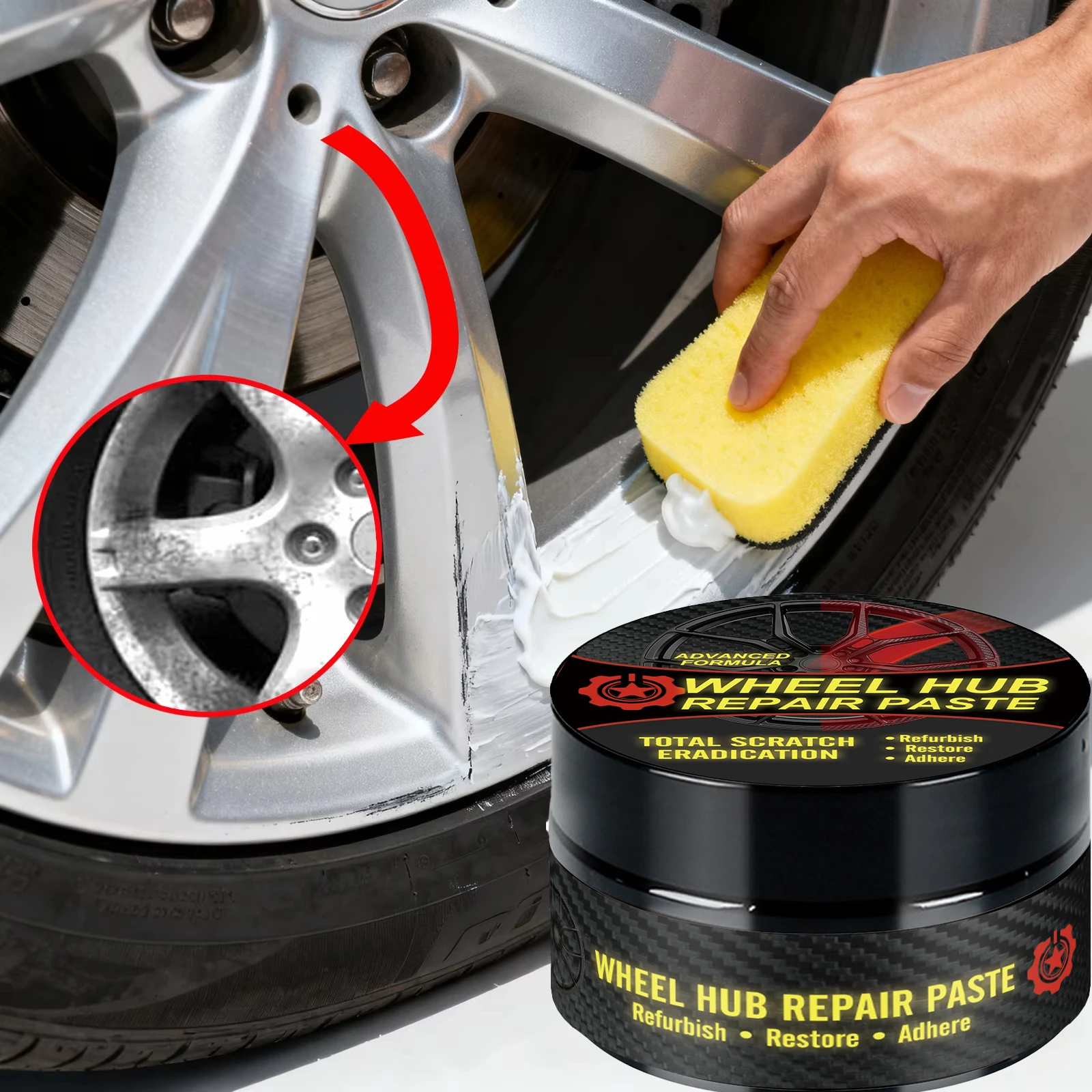 Reparaturpaste für Autofelgenkratzer, Reparaturpaste – Bild 2