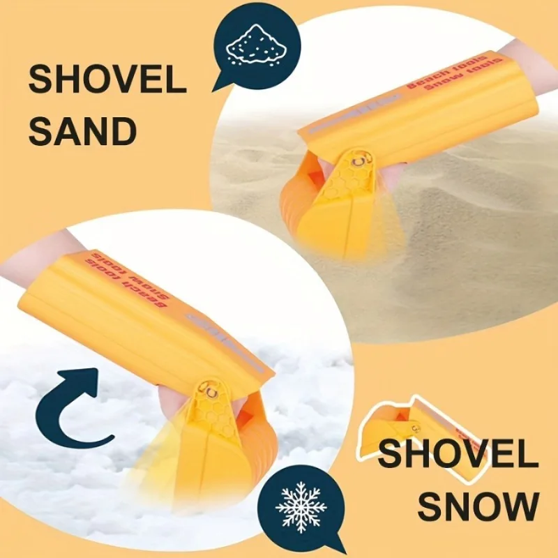 Pro Sand- und Schneeschaufel - lebendiges orangefarbenes (2 Stück) – Bild 6