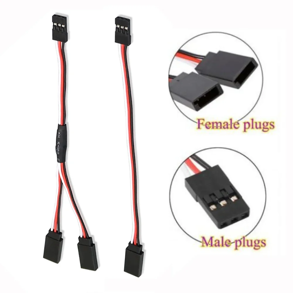 15/30/50cm RC Servo Verlängerung Kabel 1to1 1to2 1to3 1to4 für Futaba – Bild 6