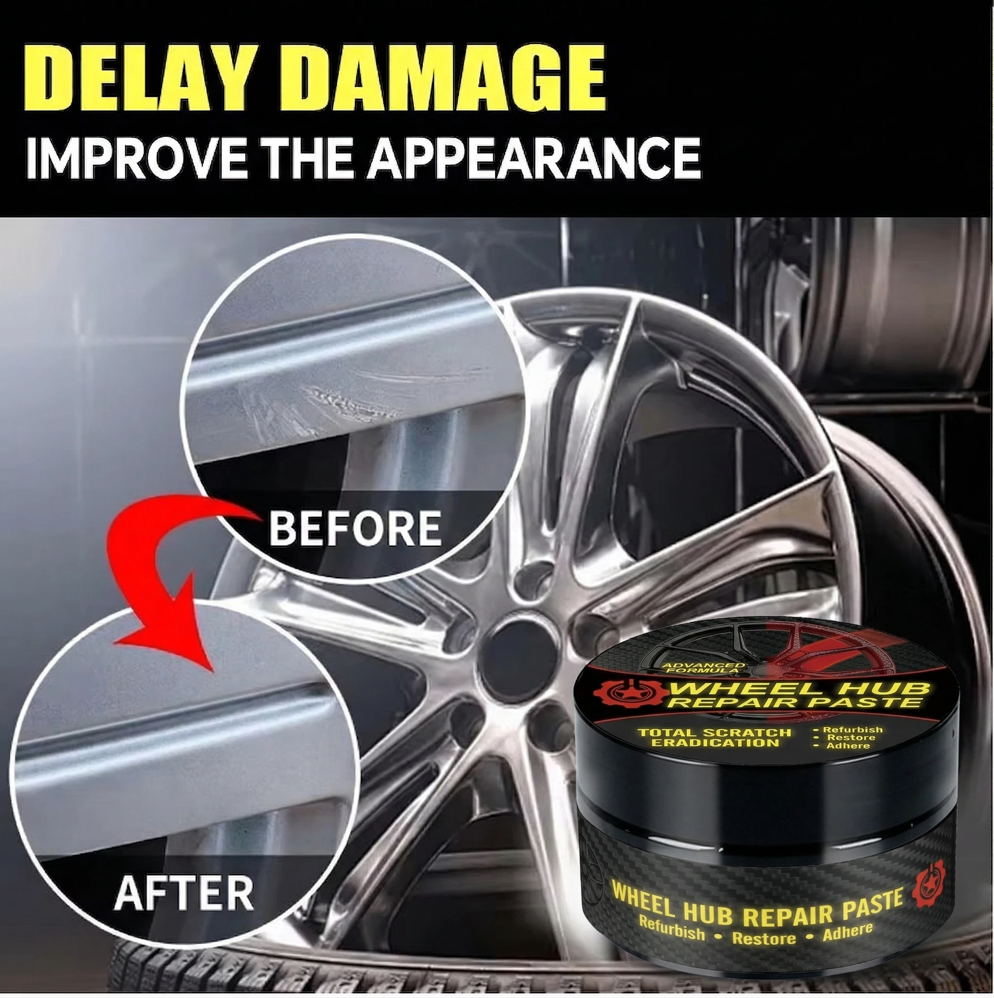 Reparaturpaste für Autofelgenkratzer, Reparaturpaste – Bild 3