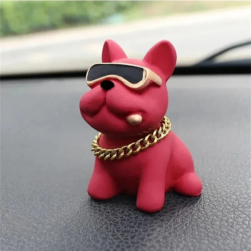Verschleißfeste Bulldoggen-Auto-Ornamente, fühlen sich wohl – Bild 4