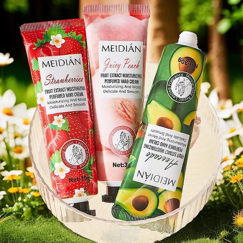 Fünfteilige Handcreme mit Fruchtduft zur Befeuchtung – Bild 4