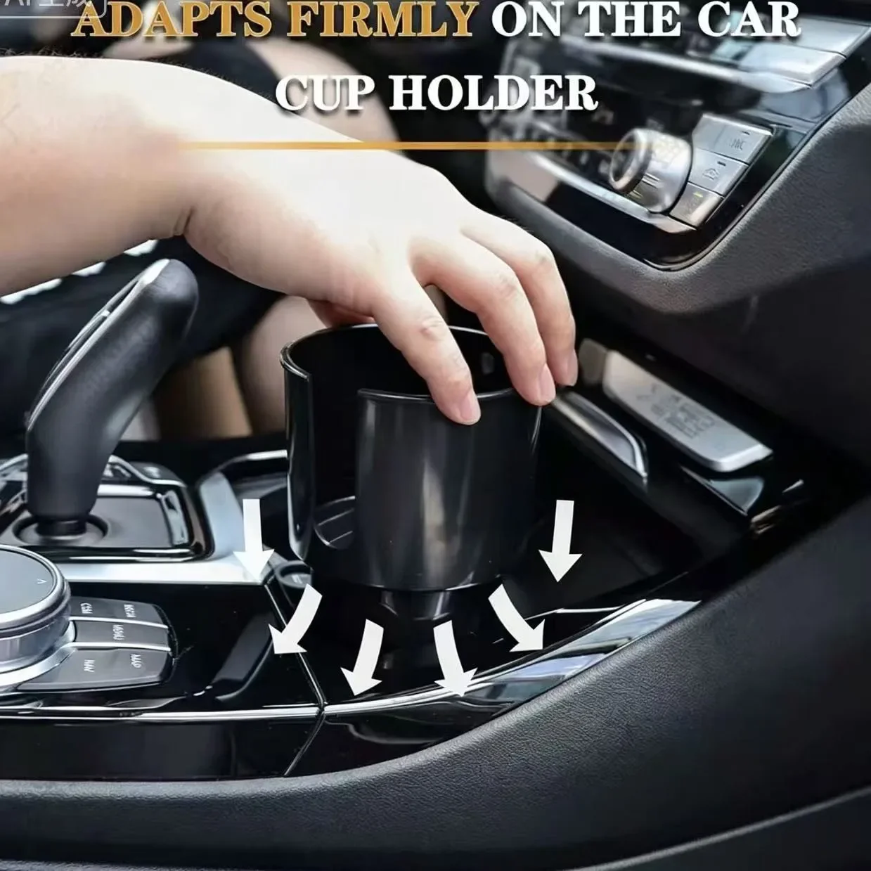 Drehbarer 2-in-1 Auto-Getränkehalter aus ABS, Getränke – Bild 4