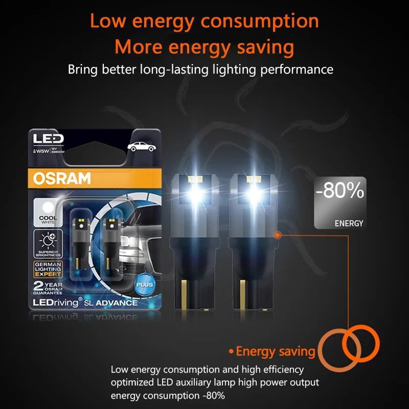 OSRAM LED T10 6000K W5W 194 LEDriving SL Advance 6000K Weiß Auto – Bild 5