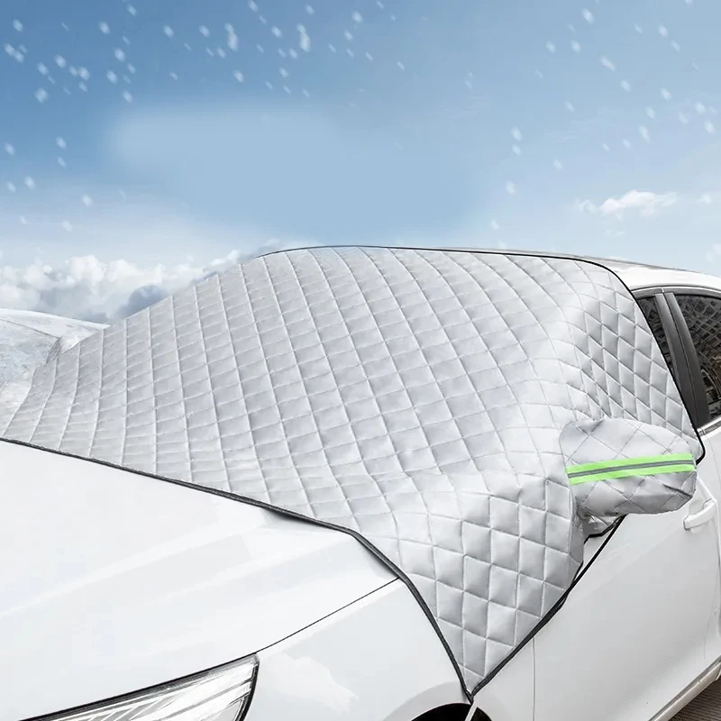 Auto Winter Windschutzscheibe Schnee Abdeckung Auto Sonnenschutz Block – Bild 3