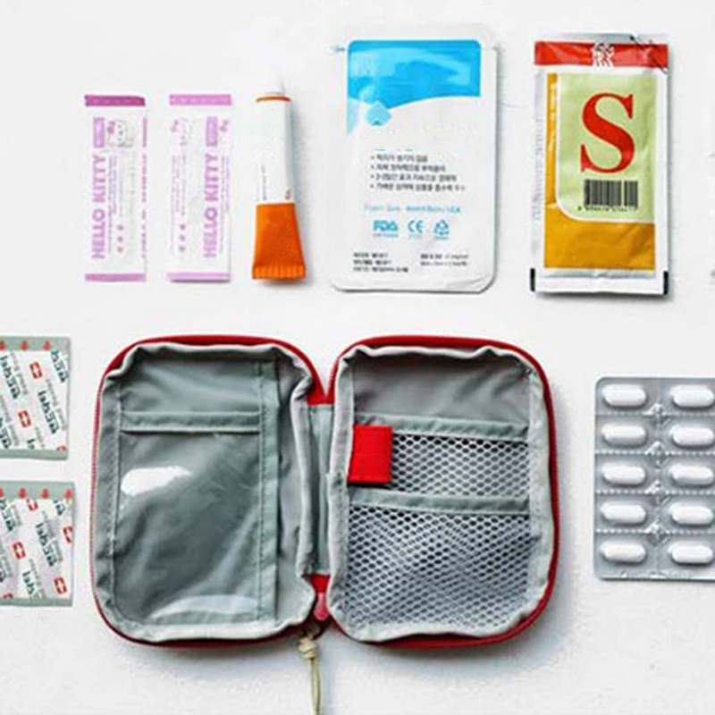 Mini Tragbare Medizin Tasche Reise Erste Hilfe Kit Medizin Tasche – Bild 5