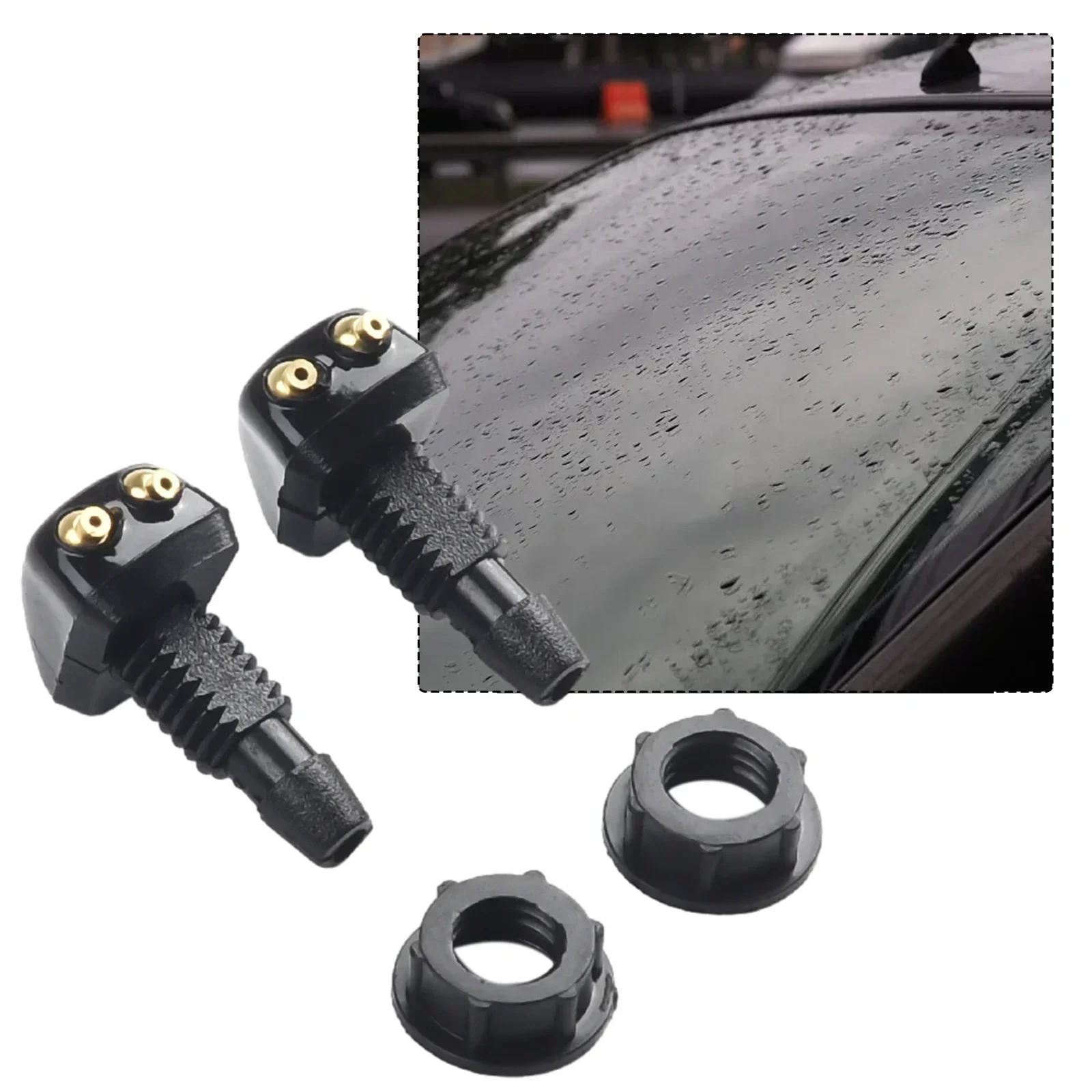 Verkauf 2Pcs Auto Scheibenwischer Waschanlage Spray Düse Passt Die – Bild 2