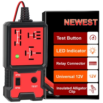 Auto Relais Tester Spannung Tester Automotive Elektronische Relais Tester LED Anzeige Licht Universal 12V Auto