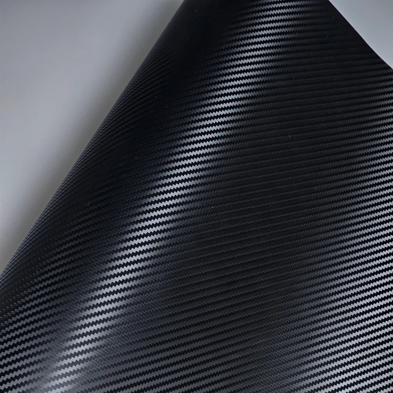 Hochglanz 6D 5D Kohlefaser Schwarz Auto Folierung Wrap Vinyl Car – Bild 5