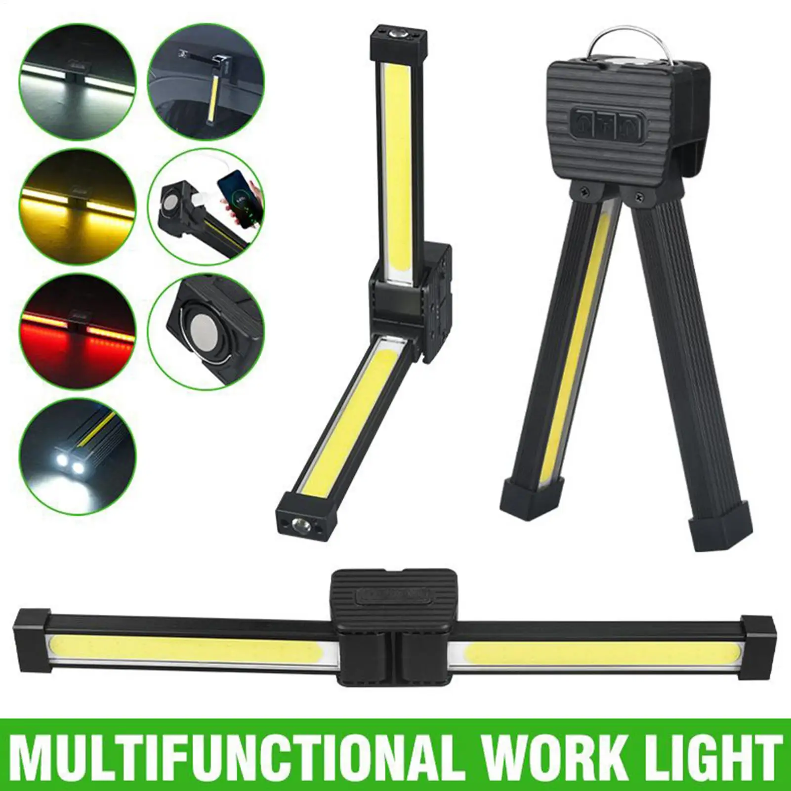 Magnet-LED-Lampe, starke Taschenlampe, multifunktionale Outdoor-Campingbeleuchtung